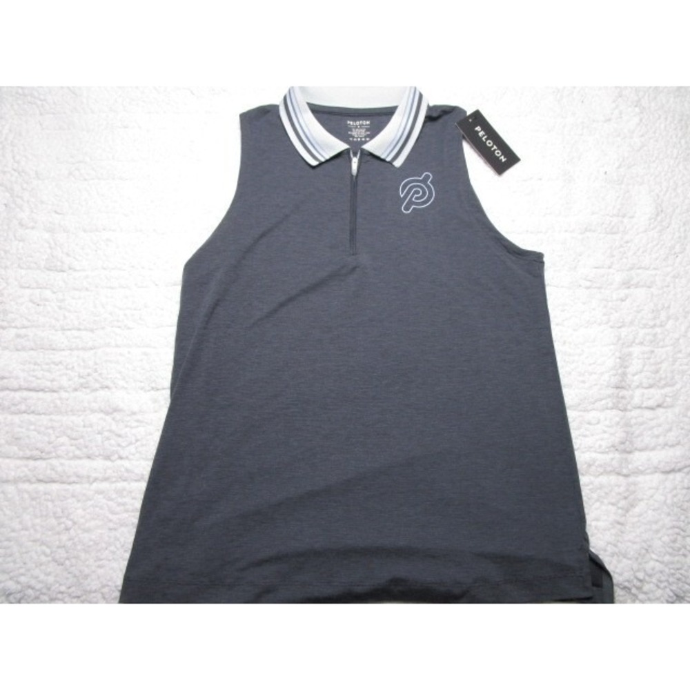 Peloton SU221 Women's Size Medium Golf Tank Top Sleeveless Heather Blue